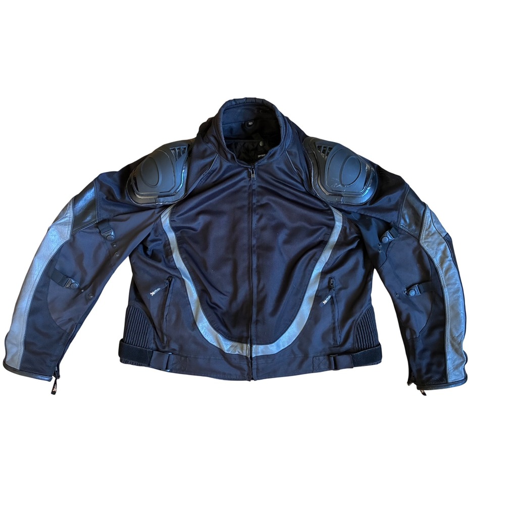 Xelement Advanced Motorcycle Gear Armored Jacket Black Silver 4XL Liner
